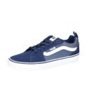 Vans Men’s Filmore Sneaker, Blue Suede Canvas, 12