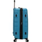 Rockland Melbourne Hardside Expandable Spinner Wheel Luggage, Blue, 2-Piece Set (20/28)