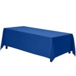 Gee Di Moda Rectangle Tablecloth – 70 x 120 Inch Royal Blue Table Cloth for 6 or 8 Foot Rectangle Table – Heavy Duty Washable Fabric – for Buffet Table, Holiday Party, Dinner, Wedding & Baby Shower
