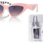 Dolce&Gabbana DG4439 3098H9 55MM Pink/Rose Gradient Grey Mirror Blue Sunglasses for Women + BUNDLE With Designer iWear Complimentary Eyewear Kit