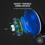 Razer Kaira X Wired Headset for Xbox Series X|S, Xbox One, PC, Mac & Mobile Devices: Triforce 50mm Drivers – HyperClear Cardioid Mic – Memory Foam Ear Cushions – On-Headset Controls – Shock Blue