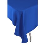 YLZYAA Rectangle Tablecloth – 60 x 102 Inch – Royal Blue Rectangular Table Cloth for 6 Foot Table in Washable Polyester – Great for Buffet Table, Parties, Holiday Dinner, Wedding & More