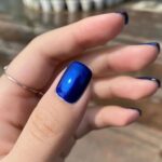 COSMOO Blue Nail Polish, 12ml Quick Dry Nail Lacquer, Super Lustrous Nail Enamel Polish, Iridescent Ultrachrome Nail Art Varnish