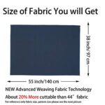 MasterFAB -Navy 100% Cotton Poplin Fabric by The Yard for Sewing DIY Crafting Voile(Navy Solid-1.1y*1pcs)