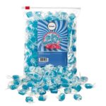 Ice Blue Peppermint Square Mints, Individually Wrapped, Hard Candy 2LB