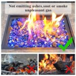 GRISUN Cobalt Blue Fire Glass for Fire Pit – 1/2 Inch 20 Pounds High Luster Reflective Tempered Glass Rocks for Natural or Propane Fireplace, Safe for Outdoors and Indoors Fire Pit Glass