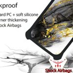 Aroepurt Blu Studio Mini 2023 Case Compatible with Blu Studio Mini 2023 Phone Case Cover [Hard PC + Soft Silicone][Ring Support] [Gold Glitter+Luminous] JSH-HDL