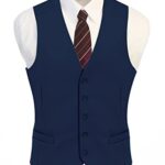 Gioberti Mens Formal Suit Vest, Royal Blue, X-Large