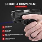 SOLOFISH Tactical Blue Laser Sight Magnetic USB Rechargeable for Pistol Handgun Rifle, Low Profile Blue Beams for Guns, Shockproof Blue Dot Sight Compatible with Glock 17 19, Beam: Class IIIA, 5mW