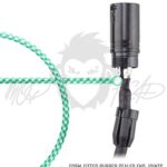 Mophead 15-Foot Balanced XLR Microphone Cable – 3-Pin XLR Male to XLR Female Pro Grade Double Insulated Tweed Braided (Green and White)