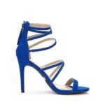 DREAM PAIRS Women’s Show Royal Blue High Heel Dress Pump Sandals – 8.5 M US