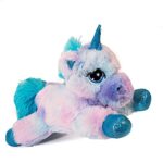 Tribello Unicorn Stuffed Animal Unicorn Toys for Girls and Boys 12-Inch Lying Unicorn Plush – Blue