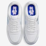 NIKE AIR Force 1 Shadow Womens Adult FJ4567-100 (White/Racer Blue), Size 5