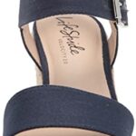 LifeStride Women’s Tango 2 Espadrille Wedge Sandal, Lux Navy, 8.5 Wide