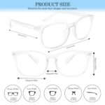 Hisxierng Blue Light Glasses for Woman Clear Blue Light Blocking Glasses Mens Blue Light Glasses for Women Adult Teen Girls Teenagers Computer Gaming Anti-UV Eyestrain Safety Glasses
