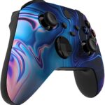 Custom Controllerzz Wireless Controller for Microsoft Xbox Series X/S & Xbox One – Custom Soft Touch Feel – Custom Xbox Series X/S Controller (X/S Blue & Purple Swirl)