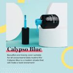 beetles Gel Polish, 15ml Calypso Blue Color Gel Polish Soak Off LED Nail Lamp Gel Polish Nail Art DIY Home Manicure Salon Gel 0.5OZ