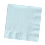 Creative Converting Touch of Color 2-Ply 50 Count Paper Beverage Napkins, Pastel Blue (139179154)