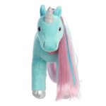 Aurora® Exquisite Breyer® Mane Event Moonlight Unicorn Stuffed Animal – Realistic Detailing – Imaginative Play – Blue 12 Inches