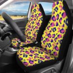 Brosoneto Full Set -4PCS Car Seat Covers Red Blue Zebra Stripe Front Seats and Back Fit Non-Slip Cushion Cover for Most Cars, Sedans, SUVs, Pick-up Trucks, Universal Fit