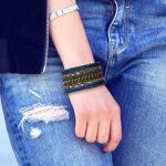 SPUNKYsoul Cuff Bracelets for Women Collection (Blue/Gold)