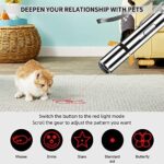 TEFIRE 2 Pack Laser Pointer USB Rechargeable, 7 Adjustable Patterns Laser Light Cat Laser Toy, Small Interactive Cat Toys, Mini Kitten Toys Laser Pen for Indoor Cats Dogs Pets