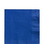 Premium Bright Royal Blue Luncheon 2-Ply Paper Napkins – 6.5″ x 6.5″ (100 Pc) – Eco-Friendly Napkins for Parties & Holidays