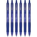 PILOT G2 Mineral Art Collection Premium Retractable Gel Ink Pen, 0.7mm Fine Point, 6 Pack (Iris Blue)