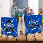 Gatherfun Graduation Party Disposable Napkins Paper Napkins for College High School Graduation 3-Ply 50 Pack Blue