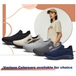 YHOON Womens Walking Shoes Non Slip Running Shoes Breathable Workout Shoes Lightweight Gym Sneakers Zapatos para Mujer Navy Blue Size 5