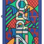 Zippo Lighter: Zippo Abstract Design – Royal Blue Matte 48707