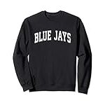 Blue Jays Mascot Vintage Athletic Sports Name Design Sweatshirt