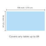 Siencooray Light Blue Disposable Plastic Tablecloth, 2 Pack 54″x 108″ Rectangle Table Covers for Parties, Events, Weddings, Indoors and Outdoors