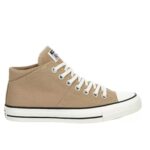 Converse Unisex Chuck Taylor All Star Madison Mid Top Canvas Sneaker – Lace up Closure Style – Tan White 8