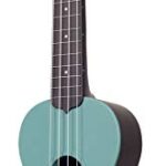 Kala Makala Waterman Glow in the Dark Aqua Blue Soprano Ukulele, Glow in the Dark Blue, Soprano