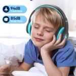 seenda Kids Bluetooth Headphones Boys, Kids Wireless Headphones Over Ear Headset with 85dB/94dB Volume Limited, 45H Playtime, 3 Lighting Modes, Built-in Mic Headphones for Girls iPad Tablet School