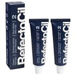 RefectoCil Cream Hair Dye 2-Pack – Professional Hair Tint for Long-Lasting Color – Blue Black (#2)