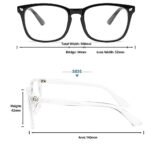 livho Blue Light Glasses 8082 Black x2