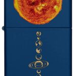 Zippo Solar System Design Navy Matte Pocket Lighter