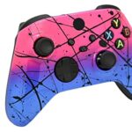 Hand Airbrushed Fade Custom Controller Compatible with Xbox Series X/S & Xbox One (Series X/S Hot Pink & Blue)