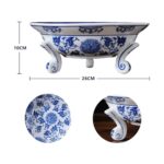Blue and White Porcelain, Decorative Fruit Bowl, Chinoiserie Decor, Blue and White Fruit Bowl for Kitchen Counter, Home Decor 26 * 10cm