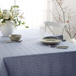 Martha Stewart Honeycomb Tablecloth, 60″x102″, Blue