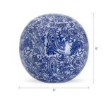 Mikasa Blue and White Flower Ceramic Decorative Sphere