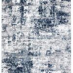 Rugshop Distressed Abstract Area Rug 3’3″x 5′ Blue