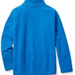 Amazon Essentials Boys’ Polar Fleece Full-Zip Mock Jacket, Blue, Small