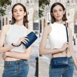 nuoku Women’s Crossbody Bag, Navy Blue, RFID Wallet, Adjustable Strap, Fits Most Phones up to 6.7 inches