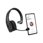 BlueParrott B450-XT MS Noise Cancelling Bluetooth Headset – Hands-Free Wireless Headset Programmed with Access to Microsoft Teams Walkie Talkie – Long Wireless Range, 24+ Hrs of Talk Time, IP54-Rated