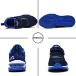 PERSOUL Air Shoes for Boys Girls Kids Children Tennis Sports Athletic Gym Running Sneakers (Blue Size 10.5 Child)
