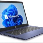 HP Newest 14″ HD Touchscreen Laptop, Windows 11, Intel Celeron Dual-Core Processor Up to 2.60GHz, 4GB RAM, 64GB SSD, Webcam, Dale Blue (Renewed)