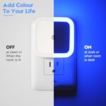 Sujeet Blue Night Light 4 Pack,Night Lights Plug into Wall 4-Pack, Nightlight Plug in Night Light, Dusk to Dawn Night Lamp Led Night Light for Bedroom, Bathroom, Hallway
